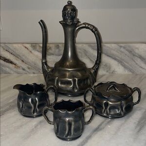 Pairpoint Mfg. New Bedford, MA Quadruple Plate Coffee / Tea